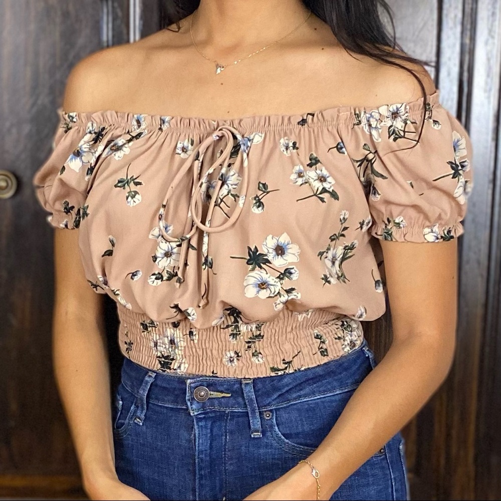 Floral Peasant Blouse